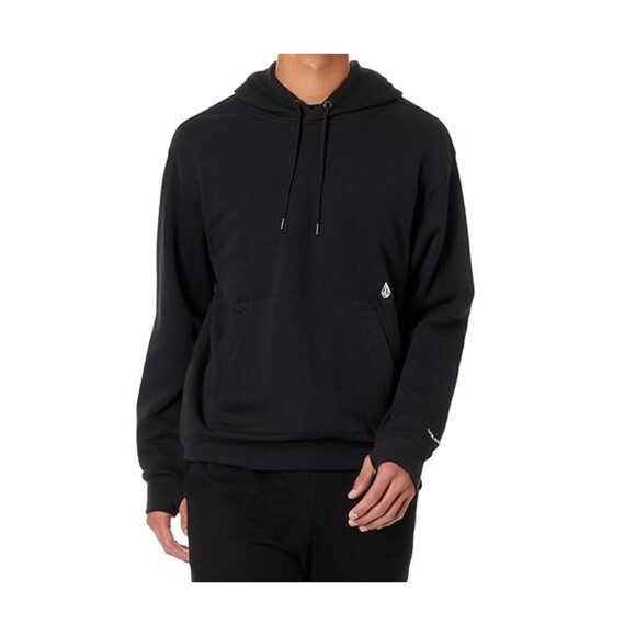 Volcom Mens D.I Shred Fleece Pullover Hoodie Size M Black Kangaroo Pocket Jersey - Picture 4 of 16